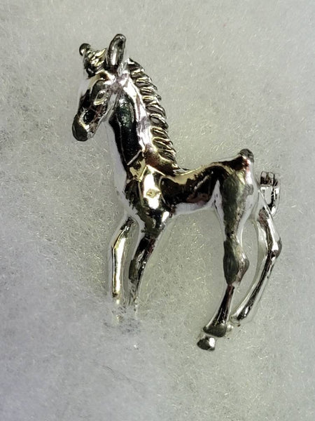 Silver Fancy Filly Pin Vintage 1860s by Gerrys