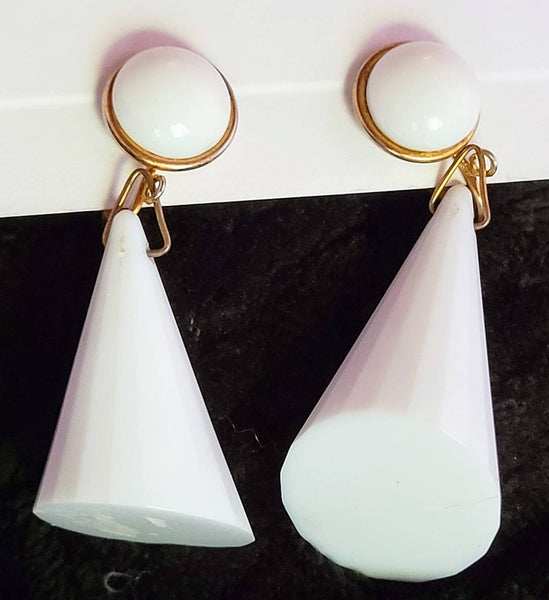 Sensational  Sixties by M. HASKILL White Angeled Dangles
