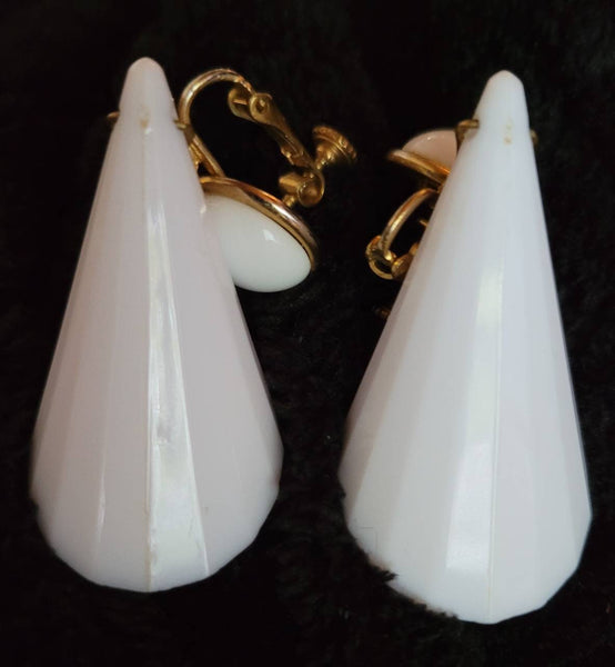 Sensational  Sixties by M. HASKILL White Angeled Dangles