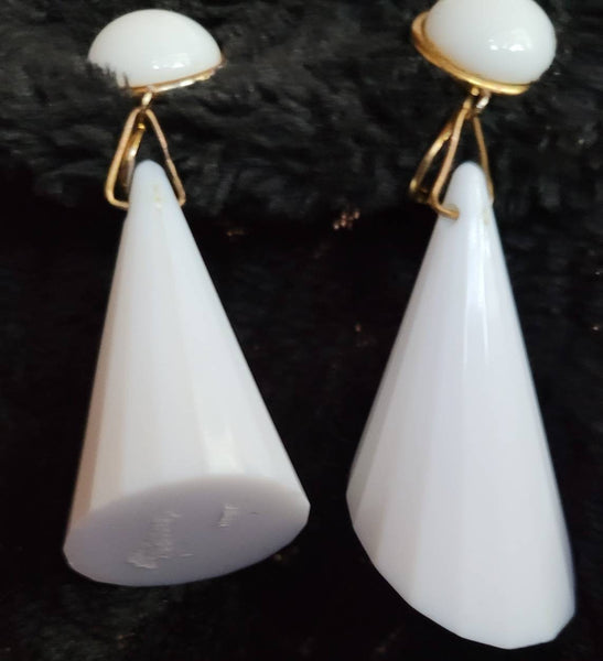 Sensational  Sixties by M. HASKILL White Angeled Dangles