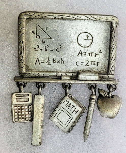 JJ Vintage Lessons In Math Pin