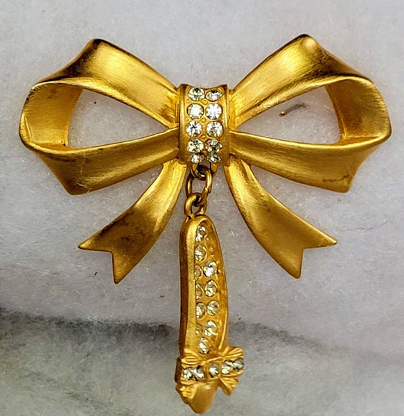 Rhinestones  in Vintage JJ Bow &  Ballet Slippers