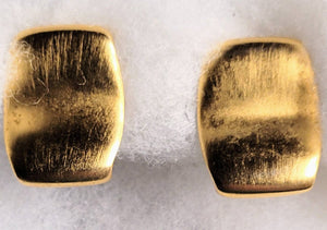 Classic Brushed Gold Clips by Ann Kline 80s
