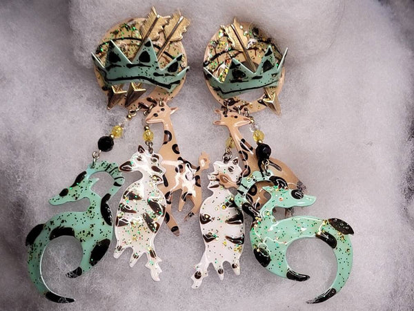 Avant-garde Animal Jewelry Statement Size..! Metal ART Vintage  Treasures by Wink