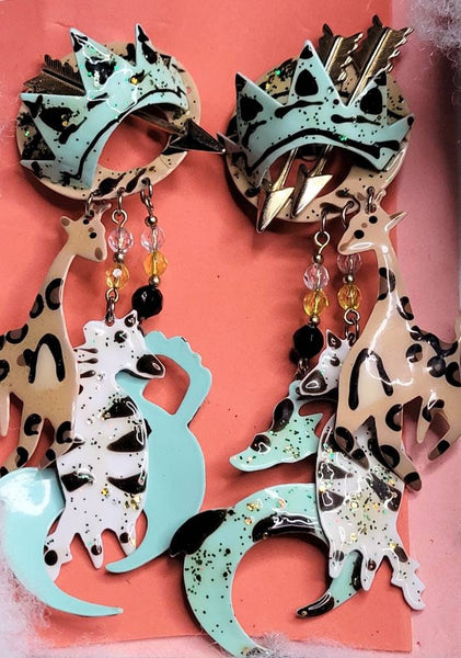 Avant-garde Animal Jewelry Statement Size..! Metal ART Vintage  Treasures by Wink