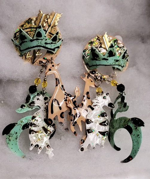 Avant-garde Animal Jewelry Statement Size..! Metal ART Vintage  Treasures by Wink