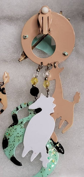 Avant-garde Animal Jewelry Statement Size..! Metal ART Vintage  Treasures by Wink