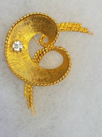 Vintage Mamselle Gorgeous  Golden Era Rhinestone  Pin...