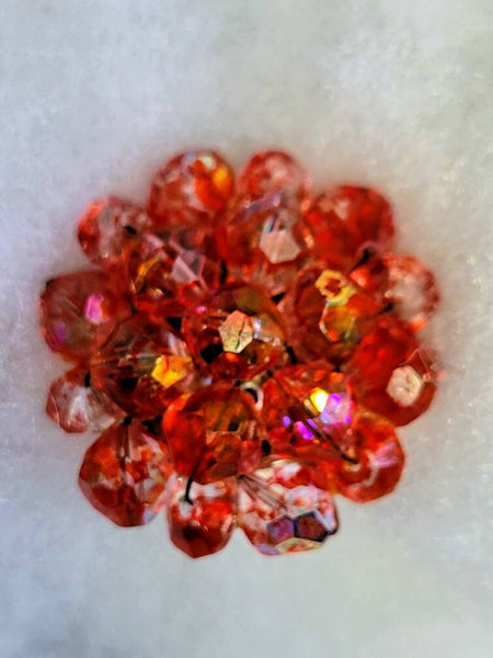 Crisp Crystal Clips Watermelon  Reds 1950s