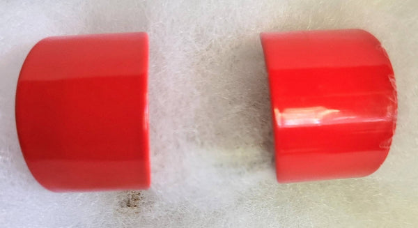 Rich Red Vintage Clip Hoops