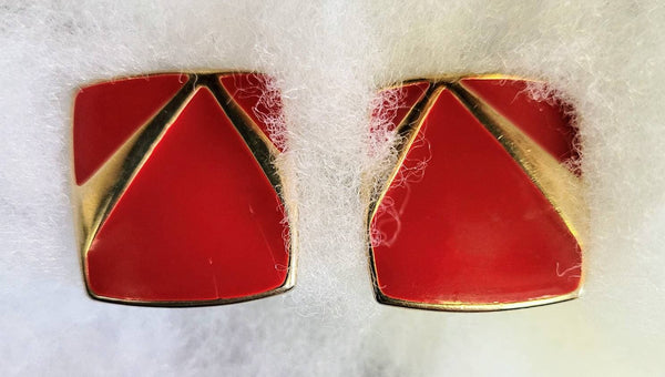 Pat Pending 60s Red & Gold Square Clips