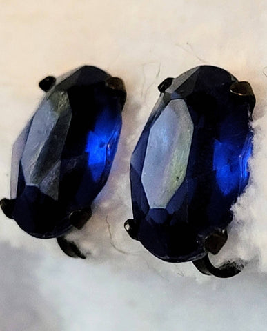 Elegant & Old Sensational Sapphire Earrings 1900s