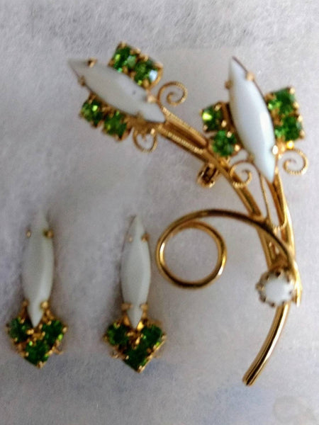 White & Green on Gold Matching Gift Set