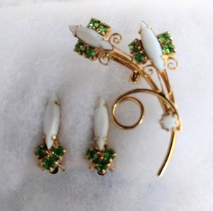 White & Green on Gold Matching Gift Set