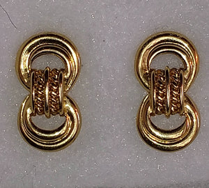Trifari  1990s Gold Post