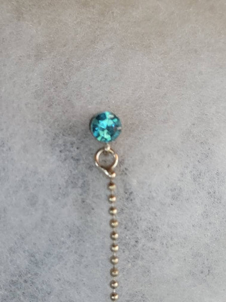 Rhinestone  & Drop Chain