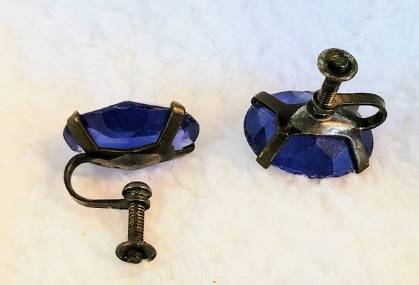 Elegant & Old Sensational Sapphire Earrings 1900s