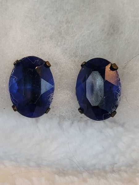 Elegant & Old Sensational Sapphire Earrings 1900s