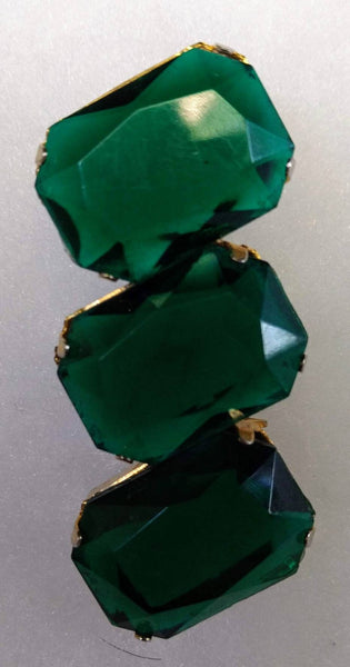 Emerald Tre Chic Mid Century  Bar Brooch