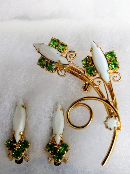White & Green on Gold Matching Gift Set