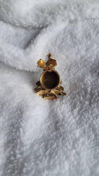 Christmas Tree Button Cover Vintage Treasure