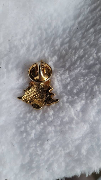 Golden VintageTree Tack Pin