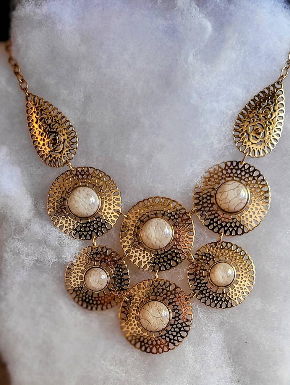 Golden Bib Necklace