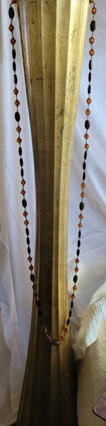 Roaring 20s Venetian Deco Glass Gorgeous  Antique Long Necklace 54 inch Dream. . .