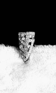 192os Art Deco Rhinestone  Shoe Clip... Hat Clip...Belt Clip..  Bag Clip...Roaring Twenties