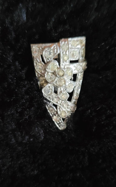 192os Art Deco Rhinestone  Shoe Clip... Hat Clip...Belt Clip..  Bag Clip...Roaring Twenties