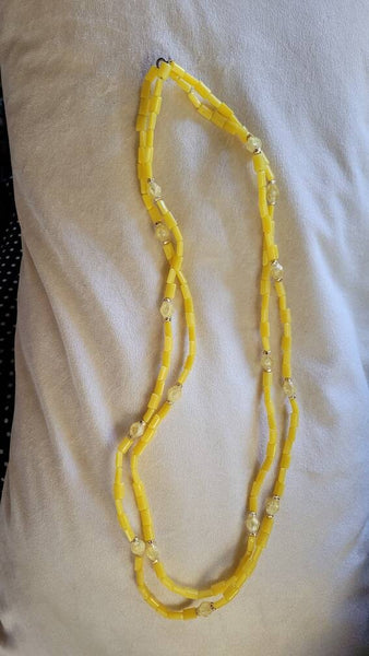 Sunshine Yellow Mid Century Yellow Necklace Light Lovely