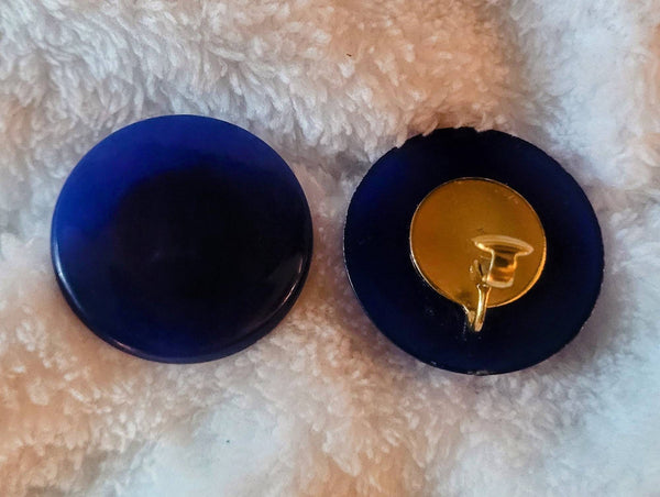 Cobalt Blue Disc 60s Style Light Lovely Cool