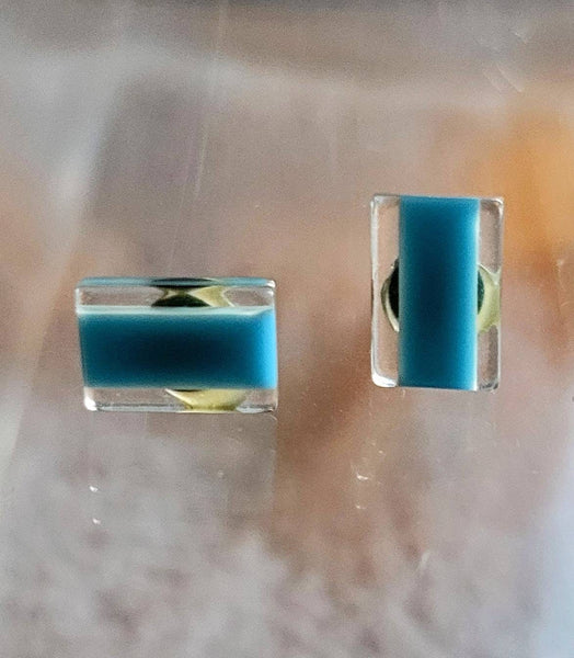 Vintage Blue Lucite Petite Earwear... Shown with The Lucite Collection
