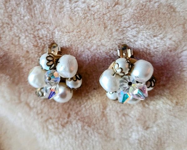 Pearls & Aurora B. Crystal Sparkling StunnersMid Century Marvelous