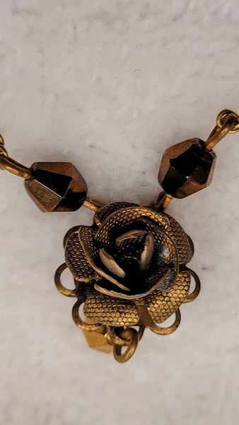 Copper Rose Necklace