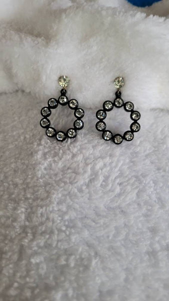 1940s Rhinestone Earrings Fabulous Forties Flash