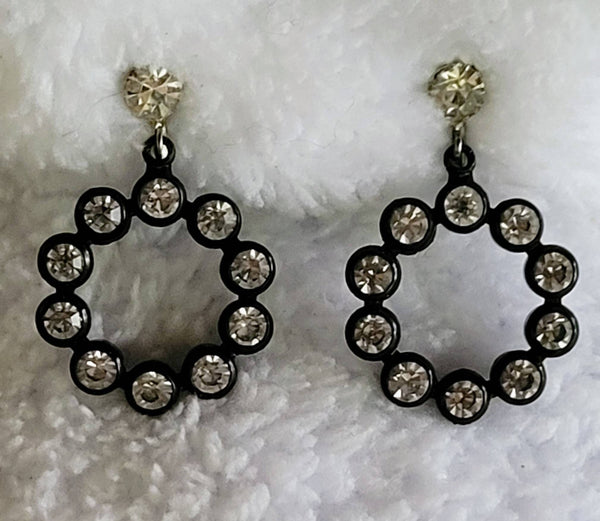 1940s Rhinestone Earrings Fabulous Forties Flash