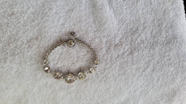 1950s Exquisite Rhinestone Bracelet Spectacular Sparkler