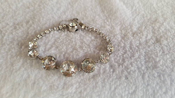 1950s Exquisite Rhinestone Bracelet Spectacular Sparkler