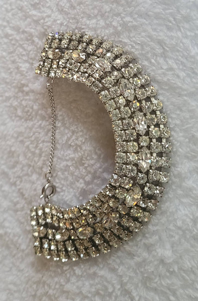 Rhinestone Bracelet 1950s Brilliantly Beautiful