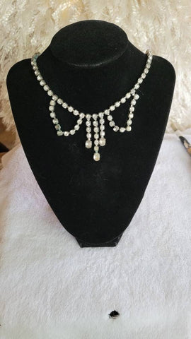 Dazzling Diamante 1950s Necklace