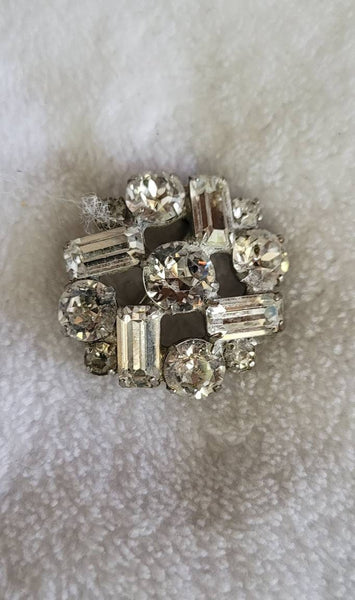 Rhinestone Brooch Fabulous Forties Flash..! ART Deco Influences on this Breathtaking Brooch