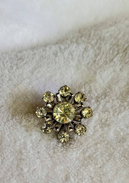 Rhinestone Baby Brooch Brilliant Sparkles 3/4 inch..!