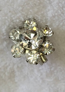 Rhinestone Baby Brooch  Petite Fab Forties Sparkling  3/4 in Shimmering Stunner..!