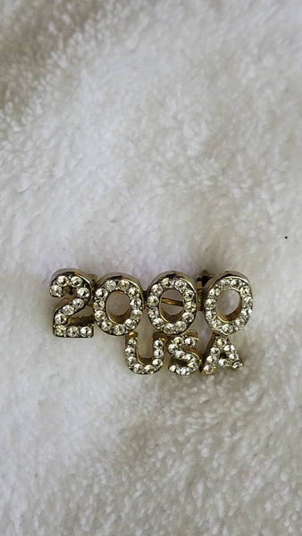 Rhinestone 2000 USA Vintage Pin... A Little  On The Rare Side.?