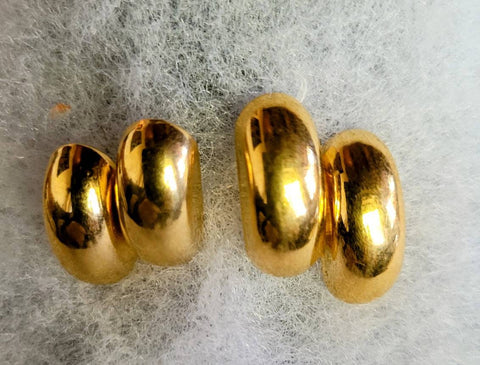 Napier Classic Gold Earrings Light Lovely Brilliant Gold Vintage Staple