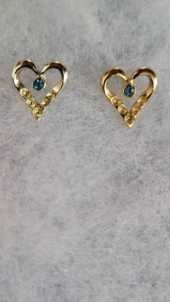 Vintage Valentines Heart Earrings