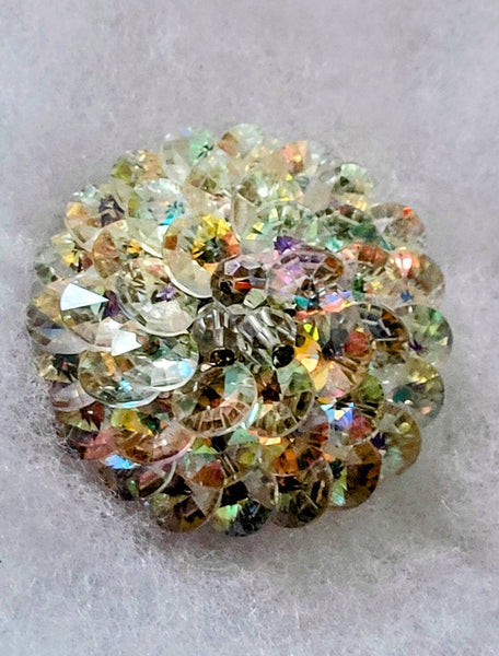 Vendome Sensational Sparkling  Rainbow Vintage Pin 1950s