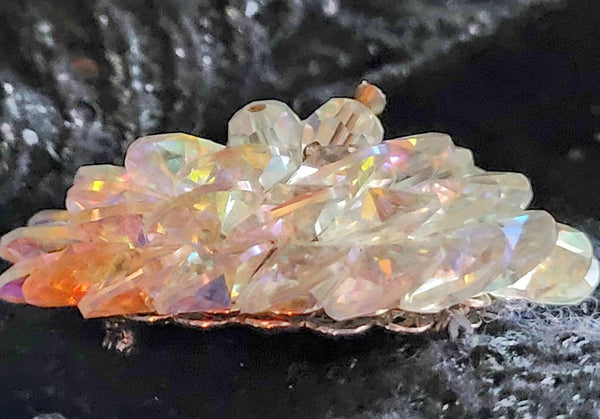 Vendome Sensational Sparkling  Rainbow Vintage Pin 1950s