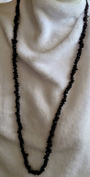 Gorgeous Rich Garnet Chips Vintage Strand Necklace 30 in